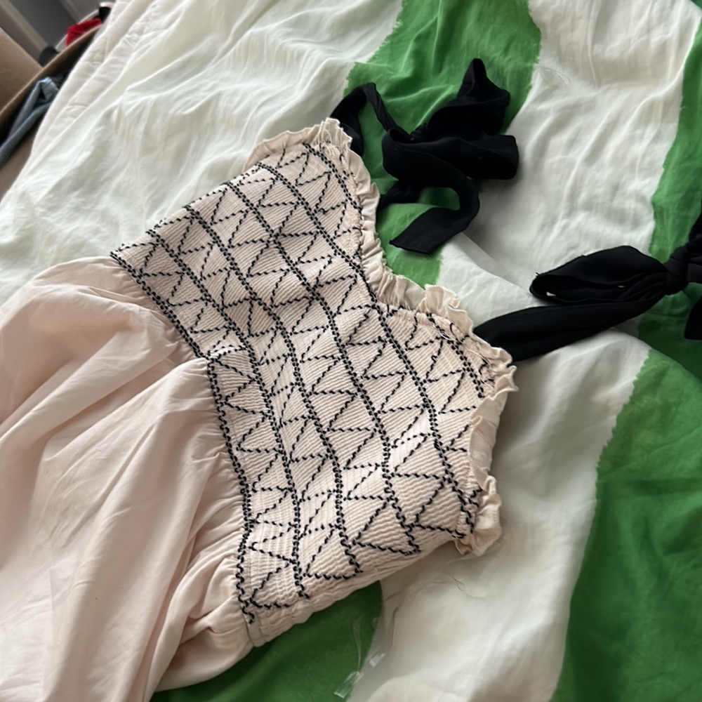 Dress size small long with slip under mwt